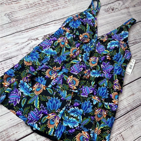 Swim Solutions One Piece Swim Dress - Picture 2 of 6